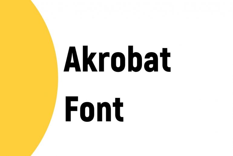 Akrobat Font