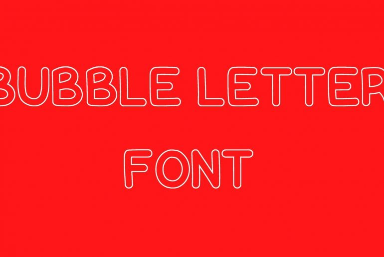 Bubble Letters Font
