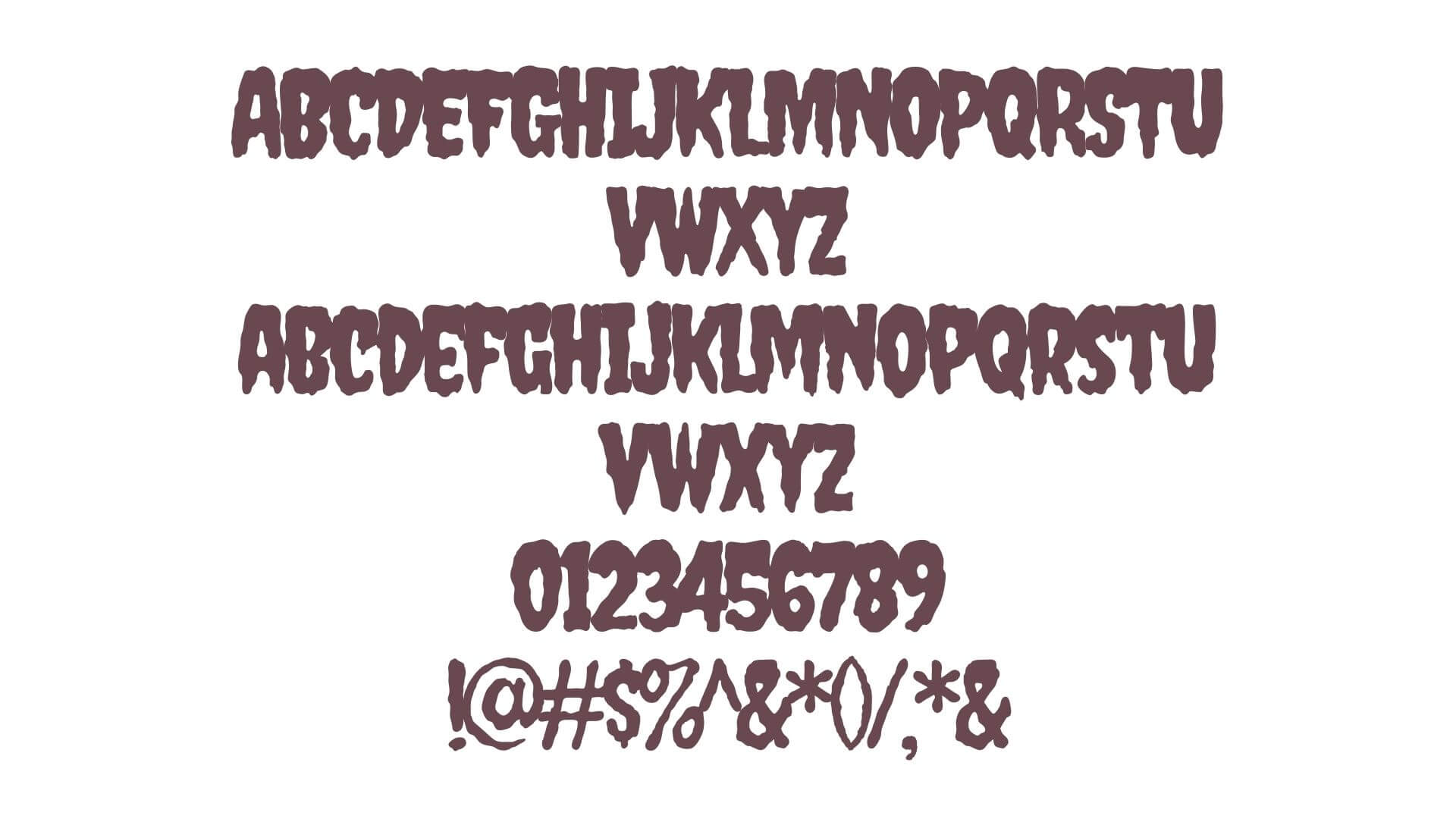 Creepster Font View