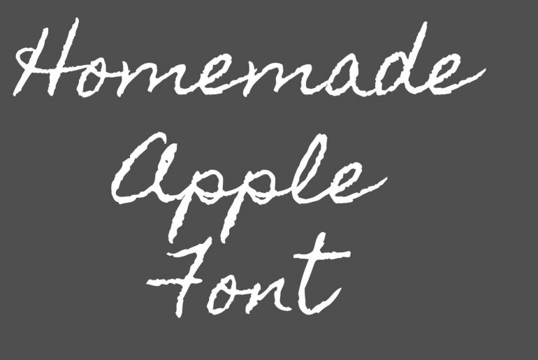 Homemade Apple Font
