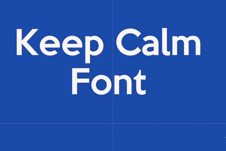 Keep Calm Font
