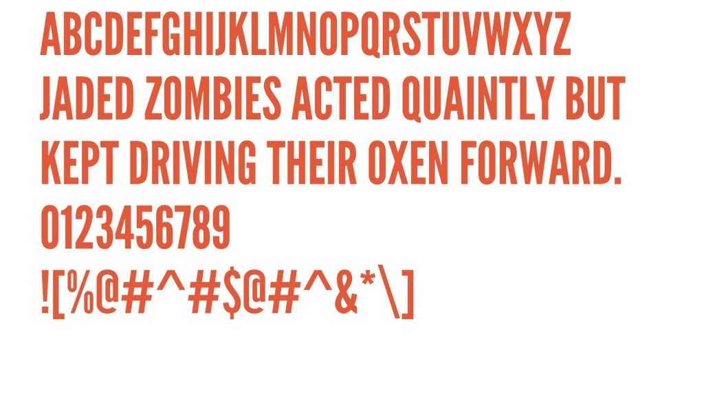 League Gothic Font Free Download League Gothic Font Free Download