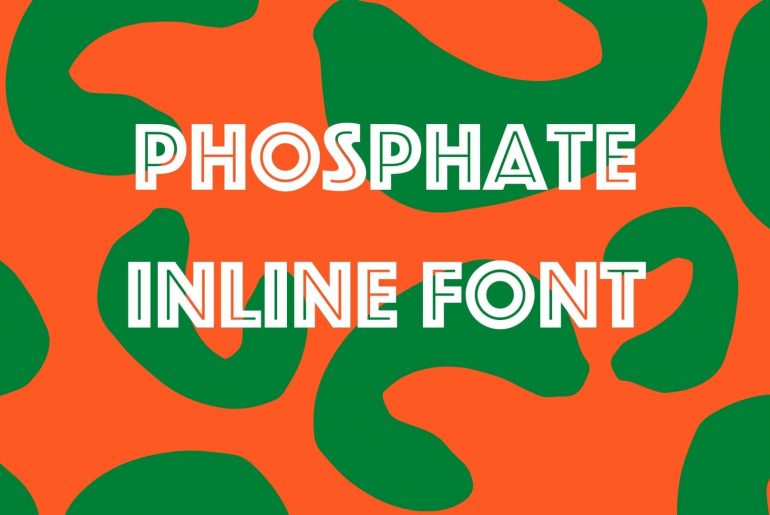 Phosphate Inline Font