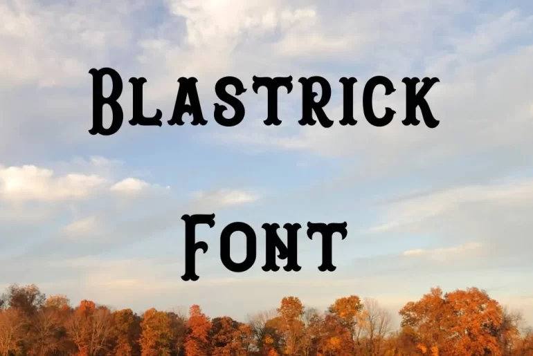 Blastrick Vintage Font