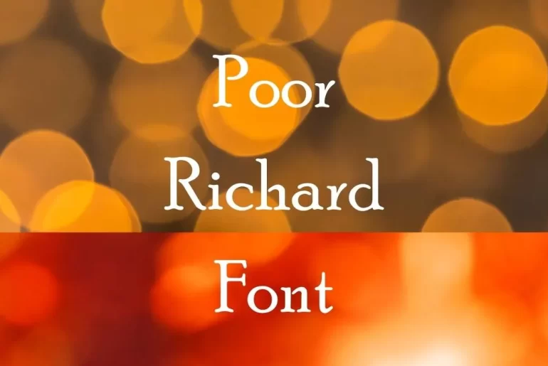 Poor Richard Font