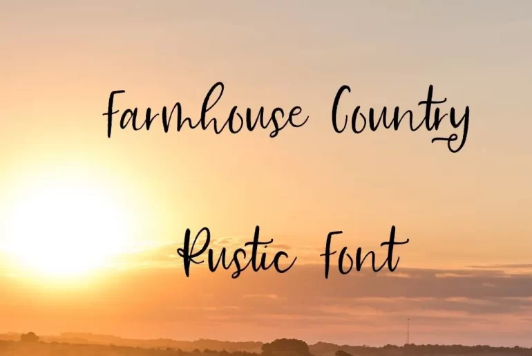 Farmhouse Country Rustic Font