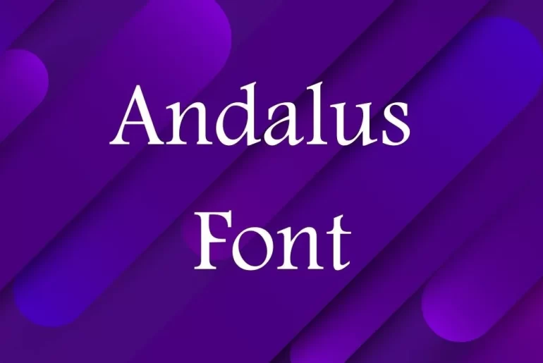 andalus font free download for mac