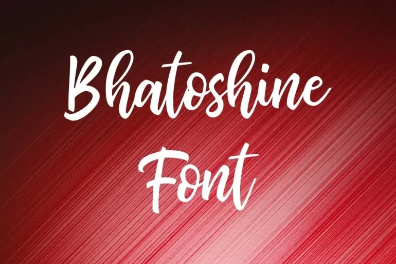 Bhatoshine Font