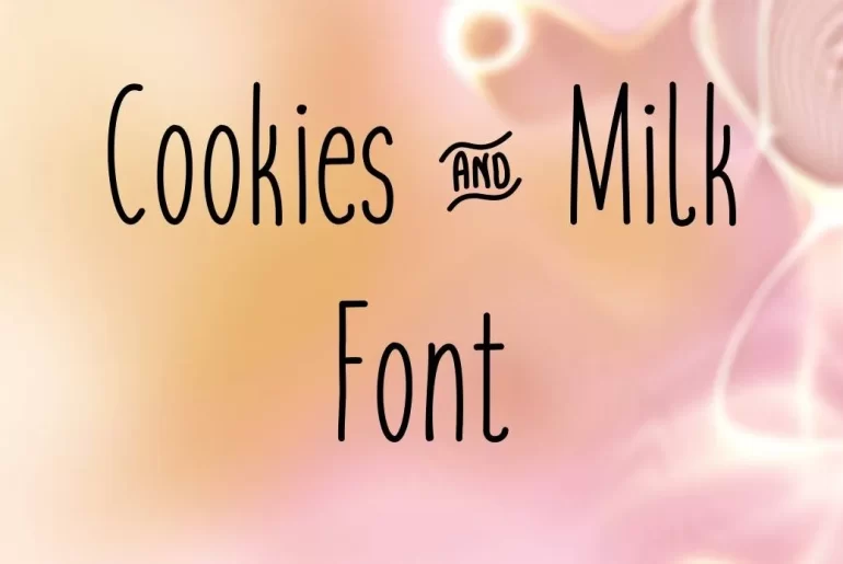 Cookies And Milk Font