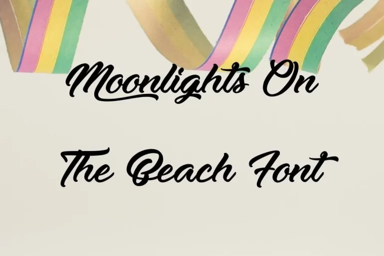 Moonlights On The Beach Font