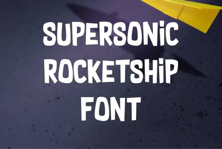 Supersonic Rocketship Font