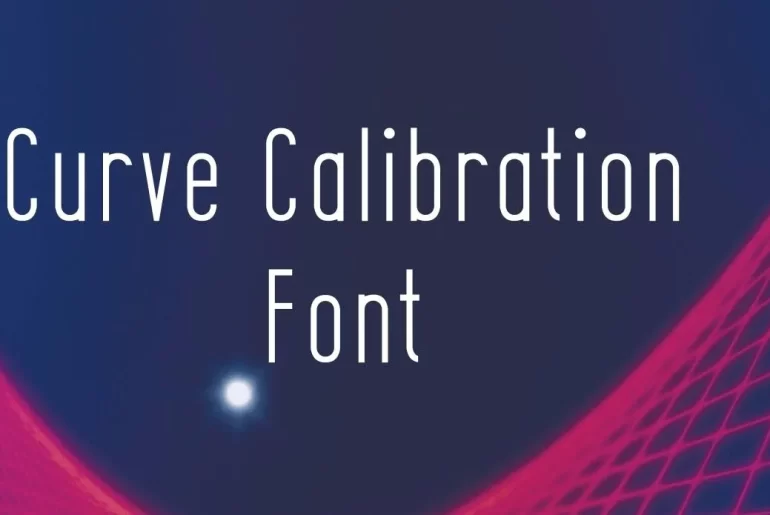 Curve Calibration Font