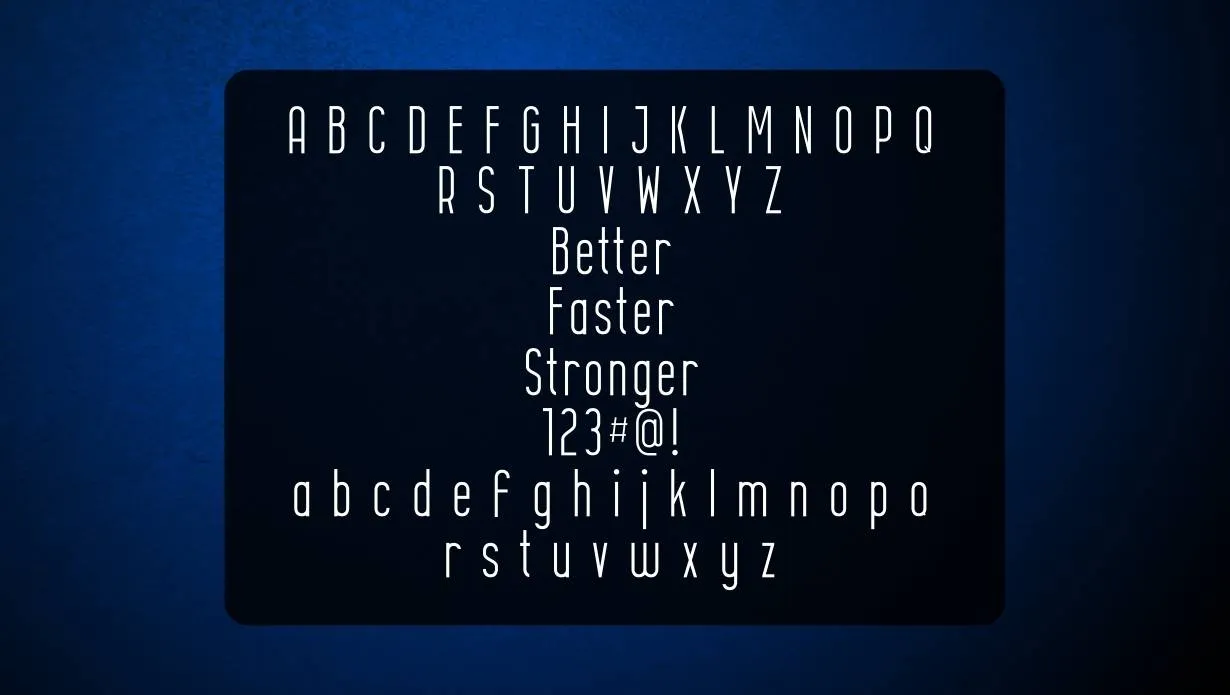 Curve Calibration Font