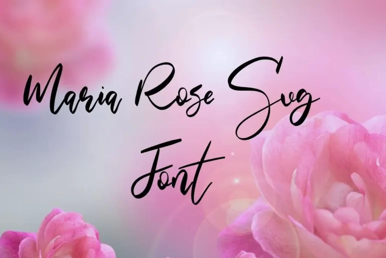 Rose SVG Font