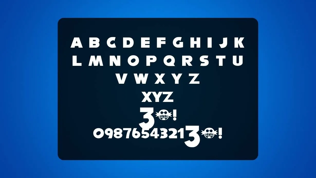 Nise Sega Sonic Font View