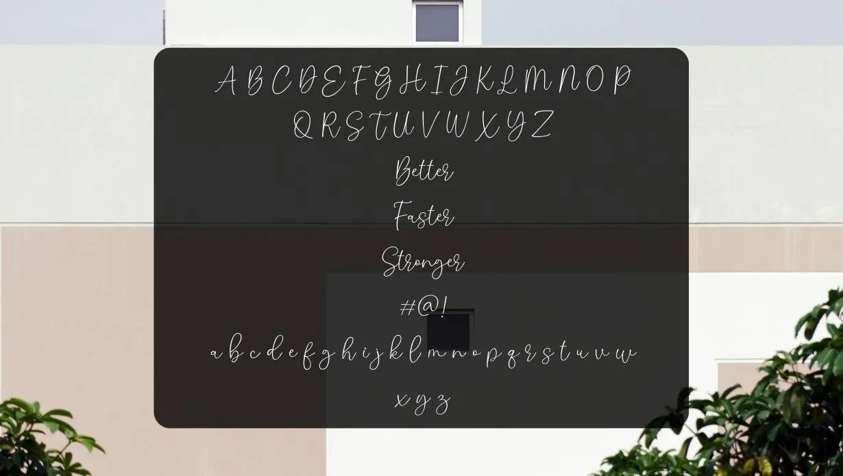 Tersely Font View on Image Designs