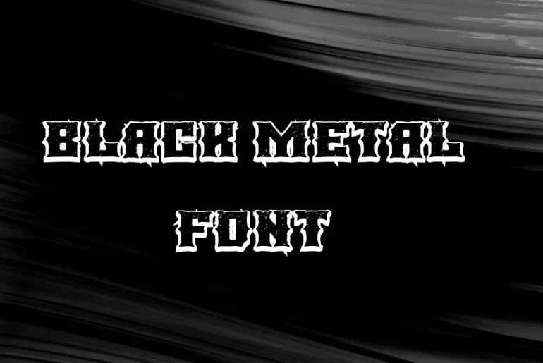 Black Metal Font
