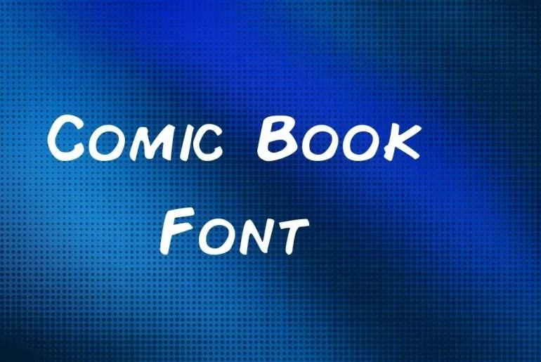 Comic book font