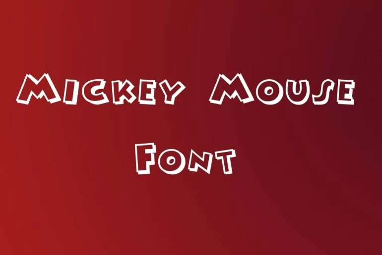 Mickey Mouse Font