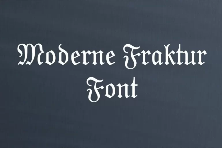 Moderne Fraktur Font