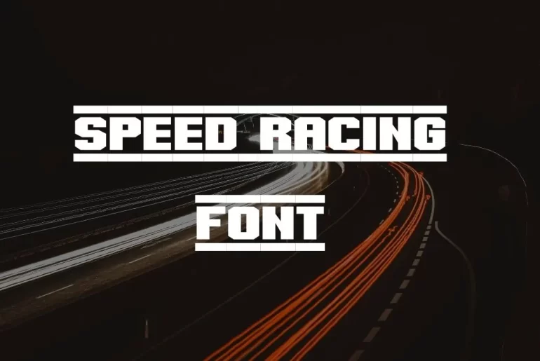 Speed Racing Font