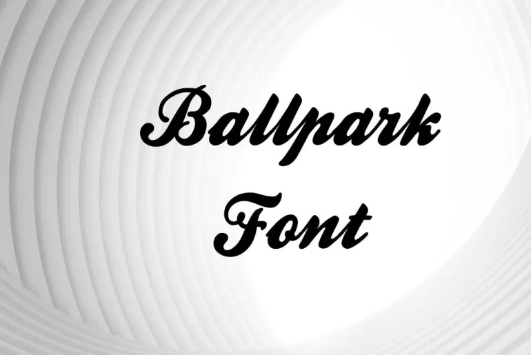 Ballpark Font