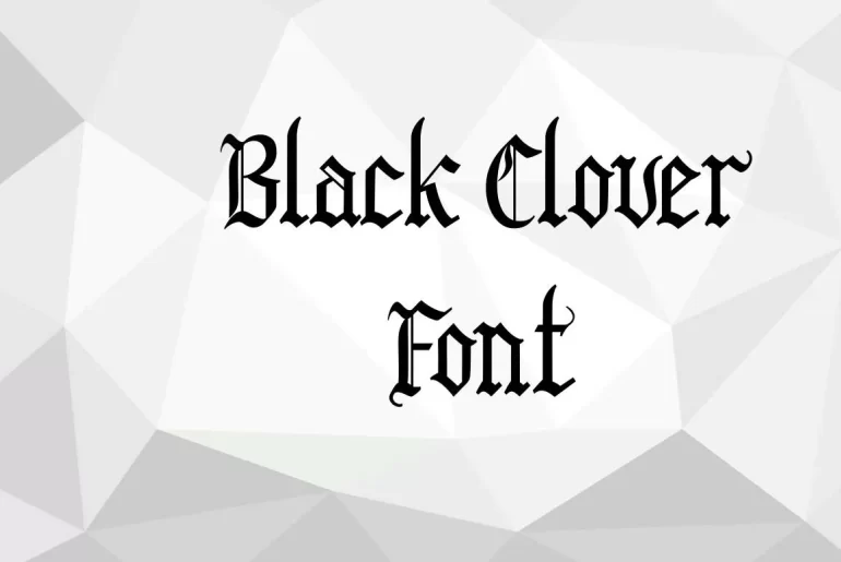 Black Clover Font