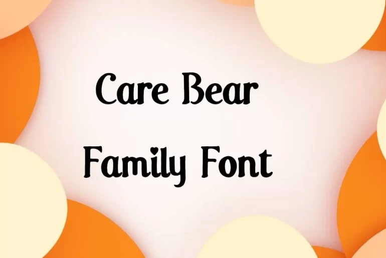 Care Bear Family Font