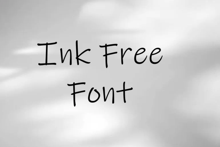 Ink Free Font
