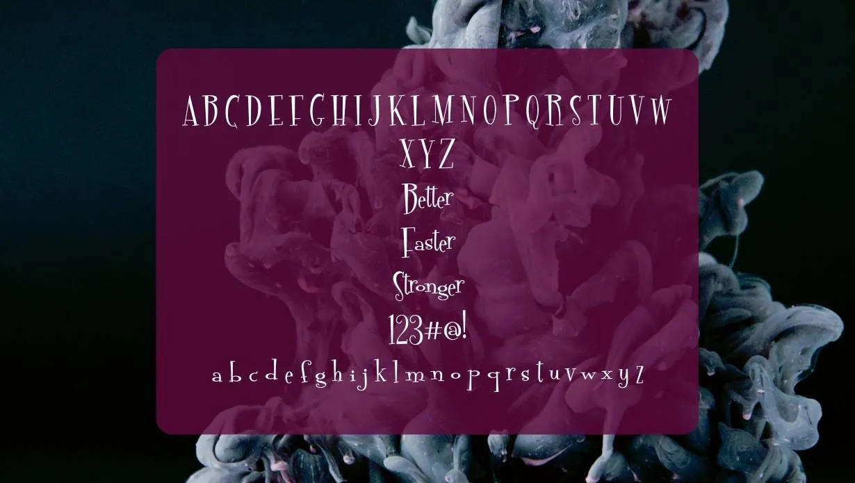Sparkly Font View on Image Designs