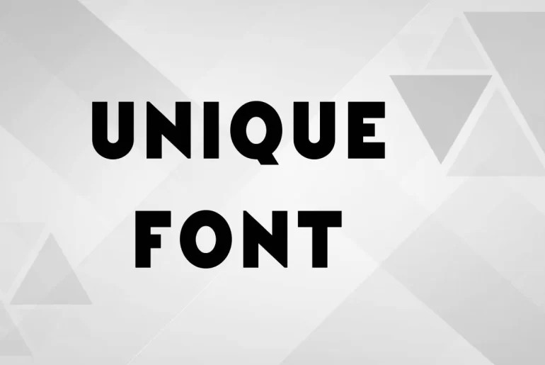 Unique Font