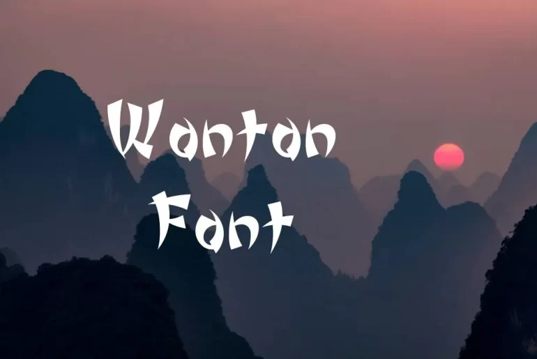 Wonton Font