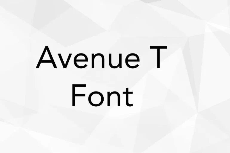 Avenue T Font