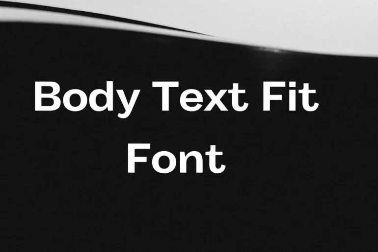 Body Text Font