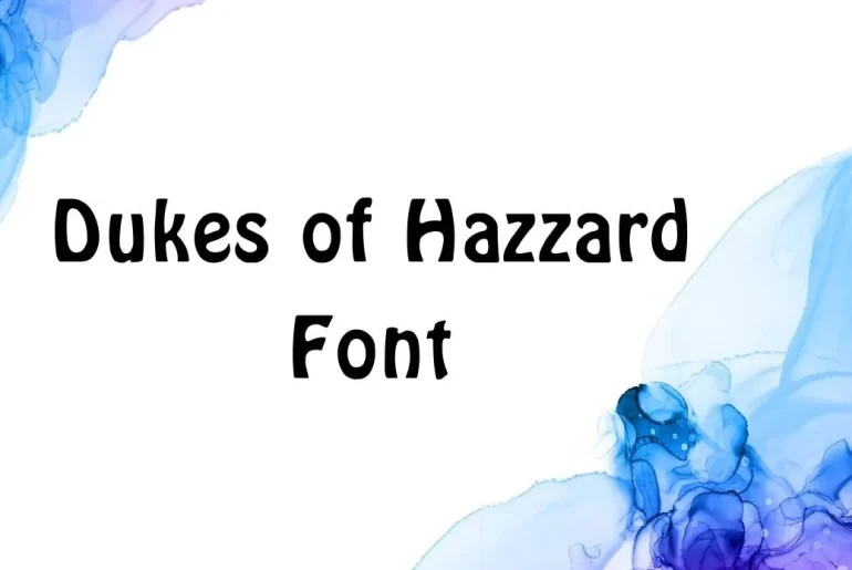 Dukes of Hazzard Font