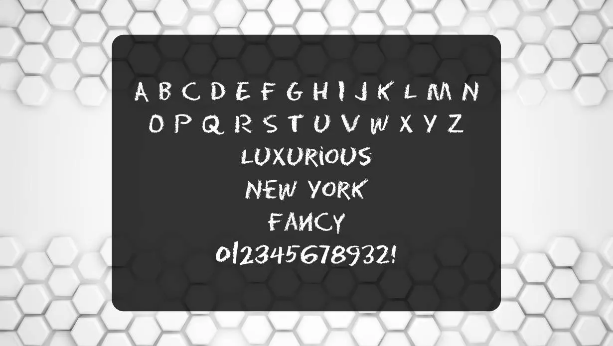 Eraser Font View on Image Designs