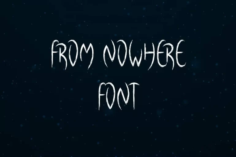From Nowhere Font