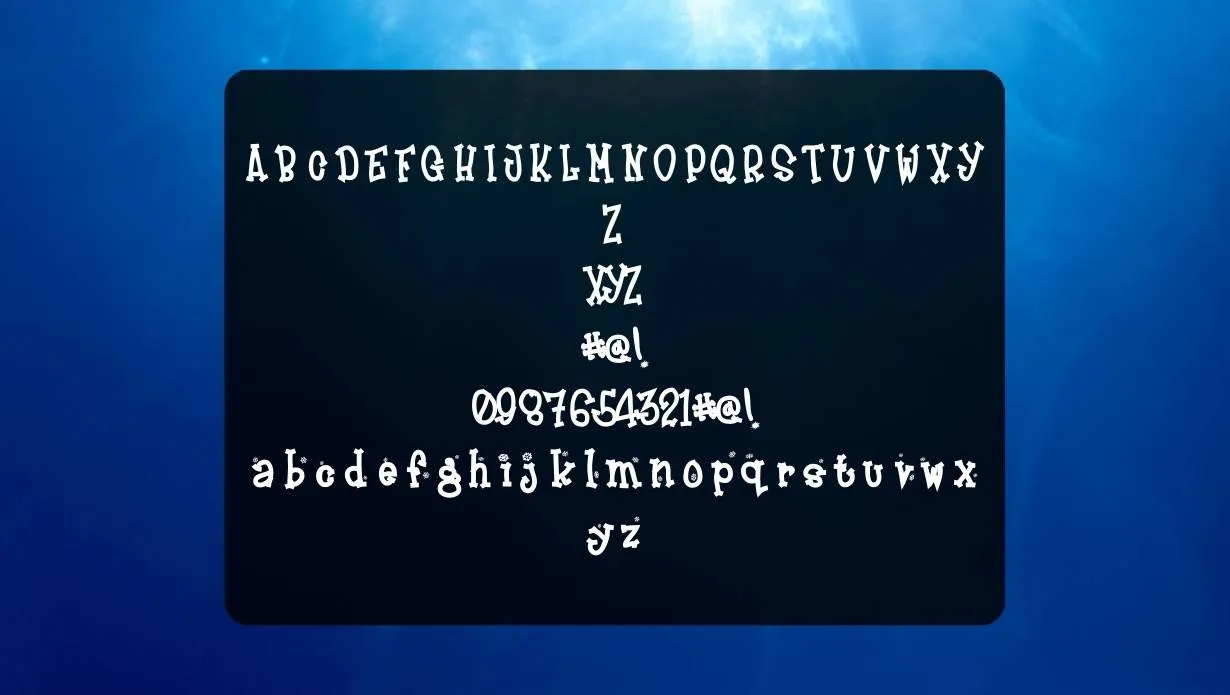 Frosty Font view on image designs