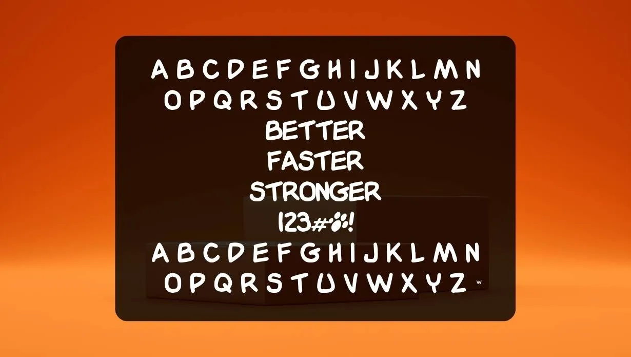 Garfield Font View on Image Designs