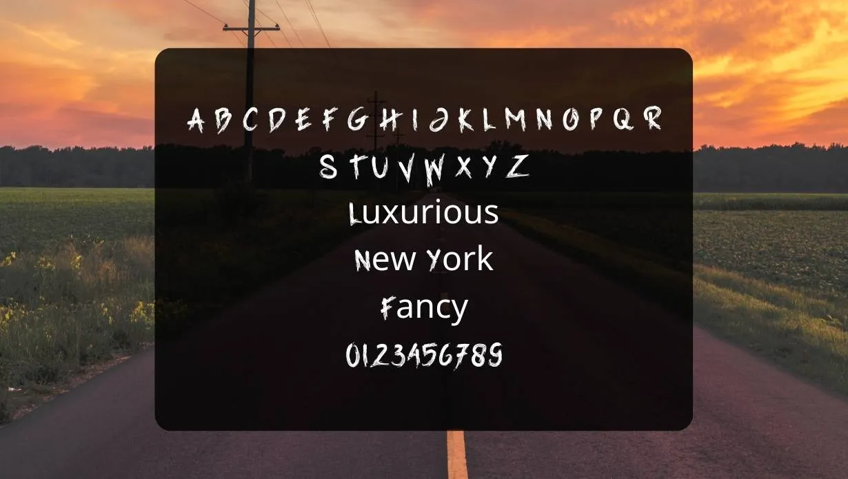 Grim Reaper Font View on Image Designs