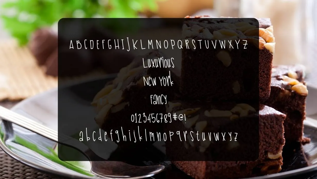Hello Brownie Font View on Image Designs