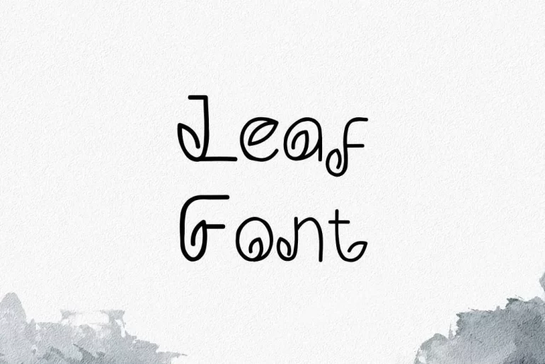 Leaf Font