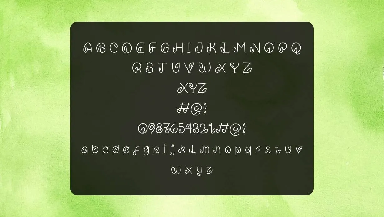 Leaf Font View on Image Designs