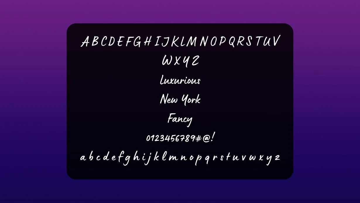 Luminus Marker Font View on Image Design