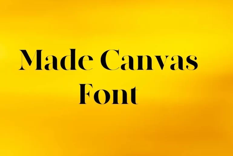 Made Canvas Font