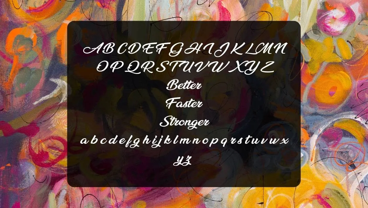 Millenia Font View on Image Designs