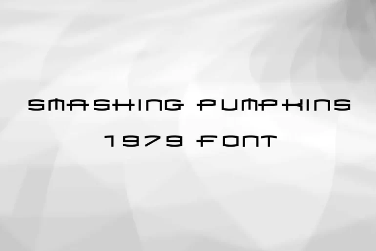 Smashing Pumpkins 1979 Font