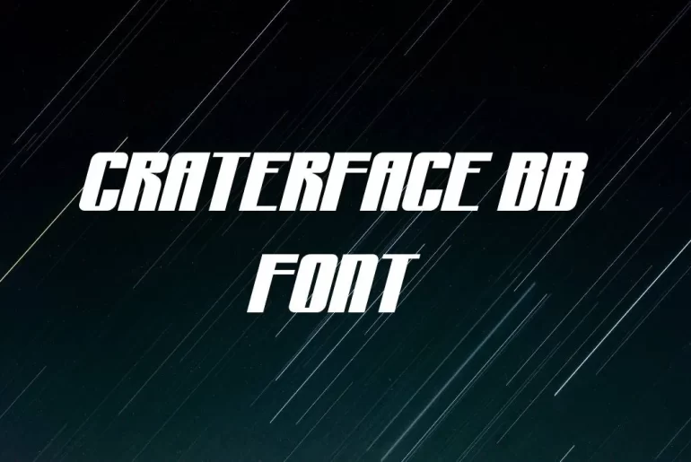 Craterface BB font