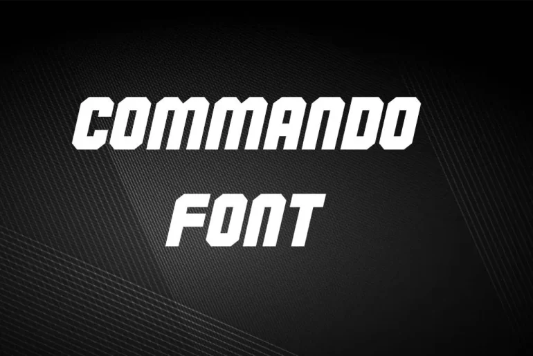 commando font