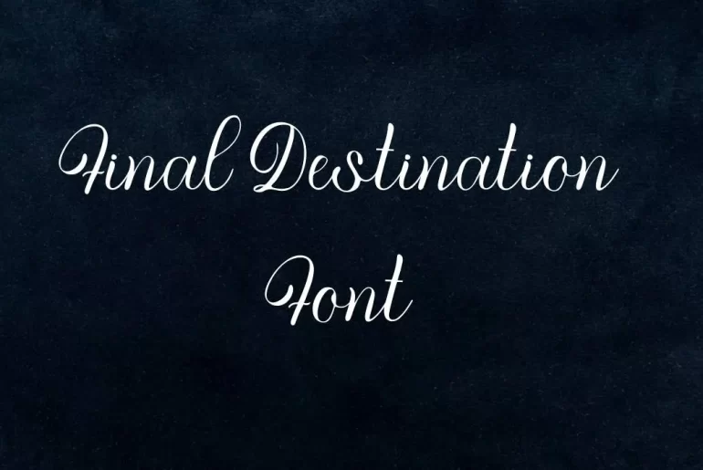 final destination font
